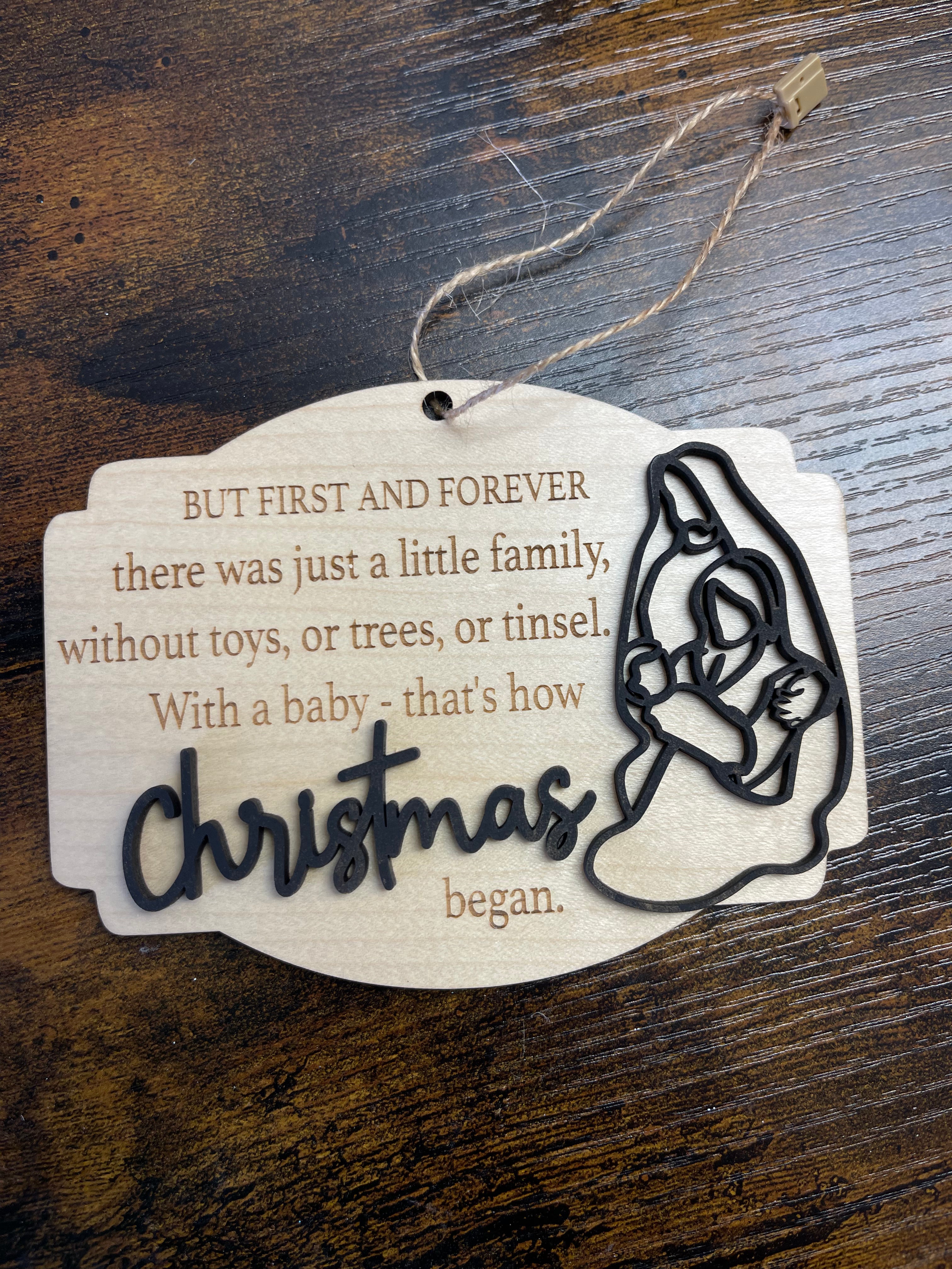 Story of Christmas Ornament