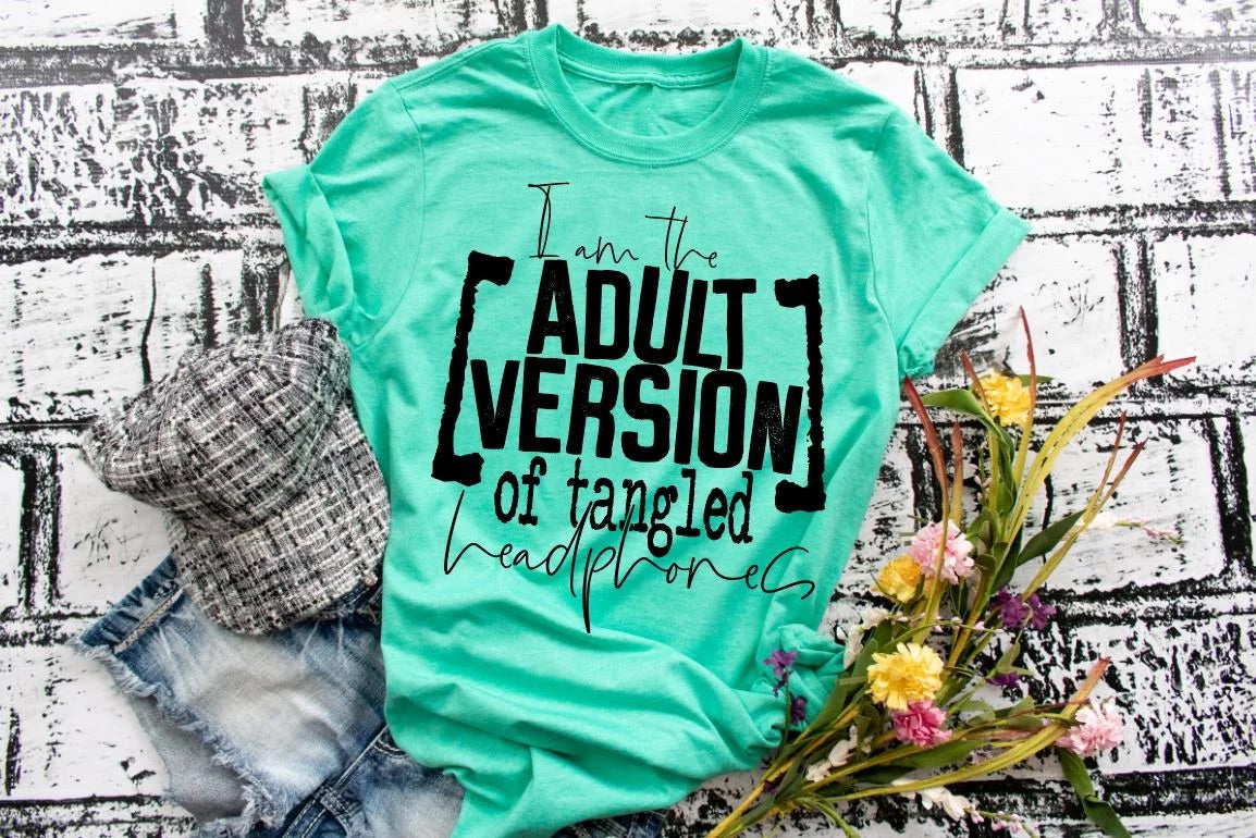 I am the Adult Version of Tangled Headphones  T-Shirt