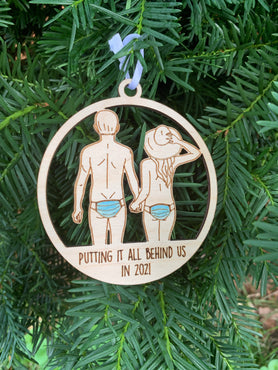 2021 Commemorative Ornament Couple Putting it all Behind Us