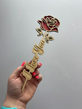 Wooden Rose