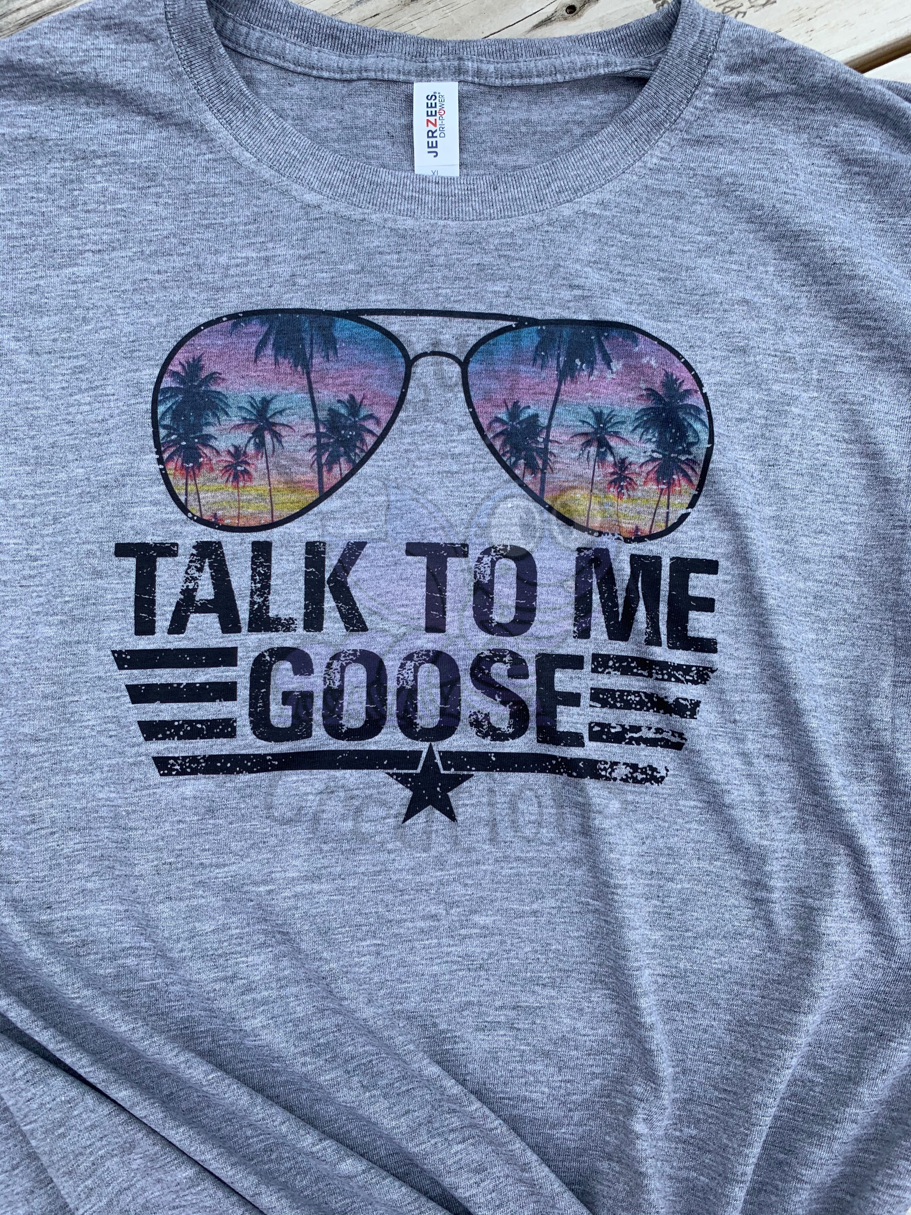 Talk To Me Goose Purple Sublimation T-Shirt