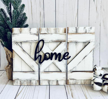 DIY Wooden Sign Kit - Home Shutters