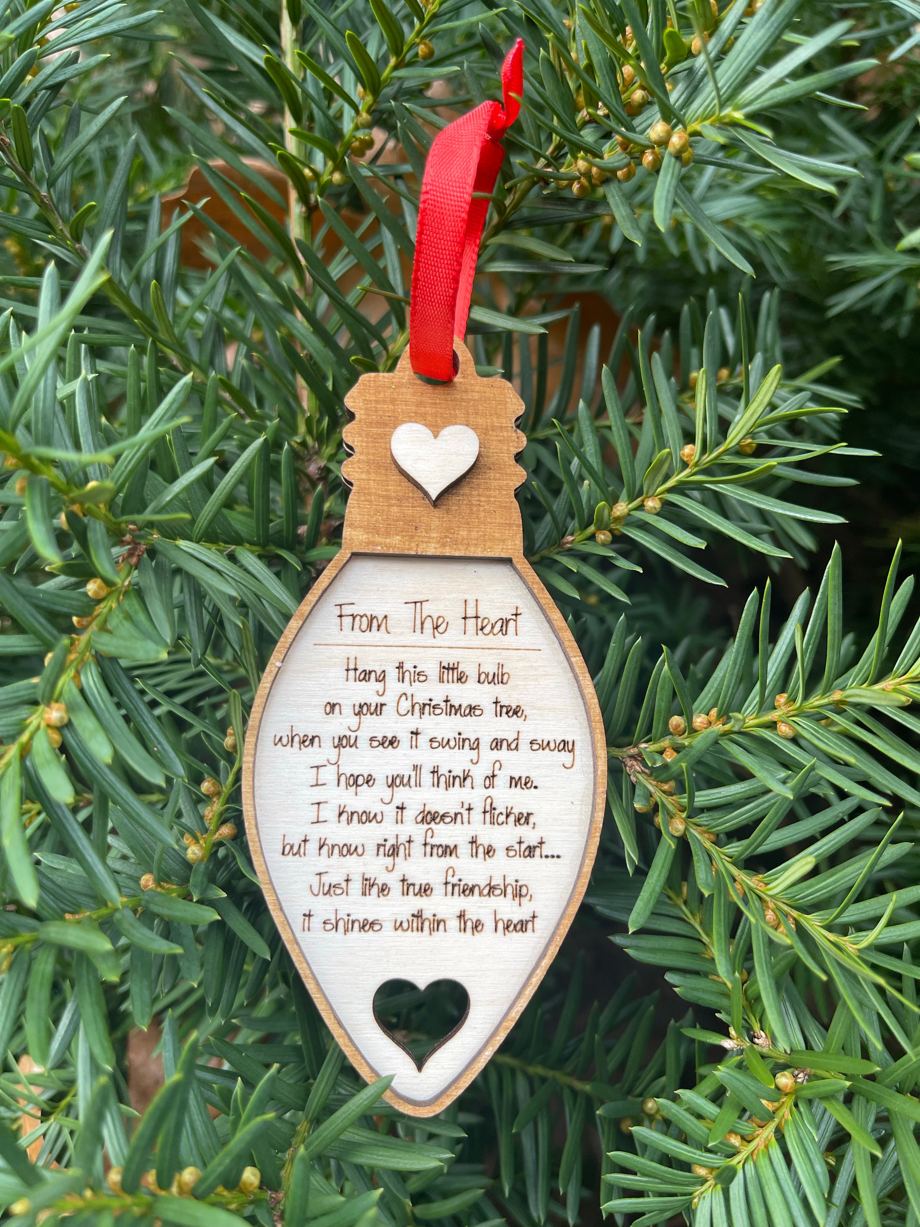 From the Heart Friendship Ornament