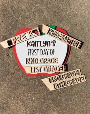 Back to School Apple Interchangeable Sign