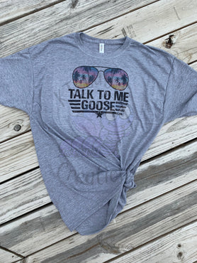 Talk To Me Goose Purple Sublimation T-Shirt