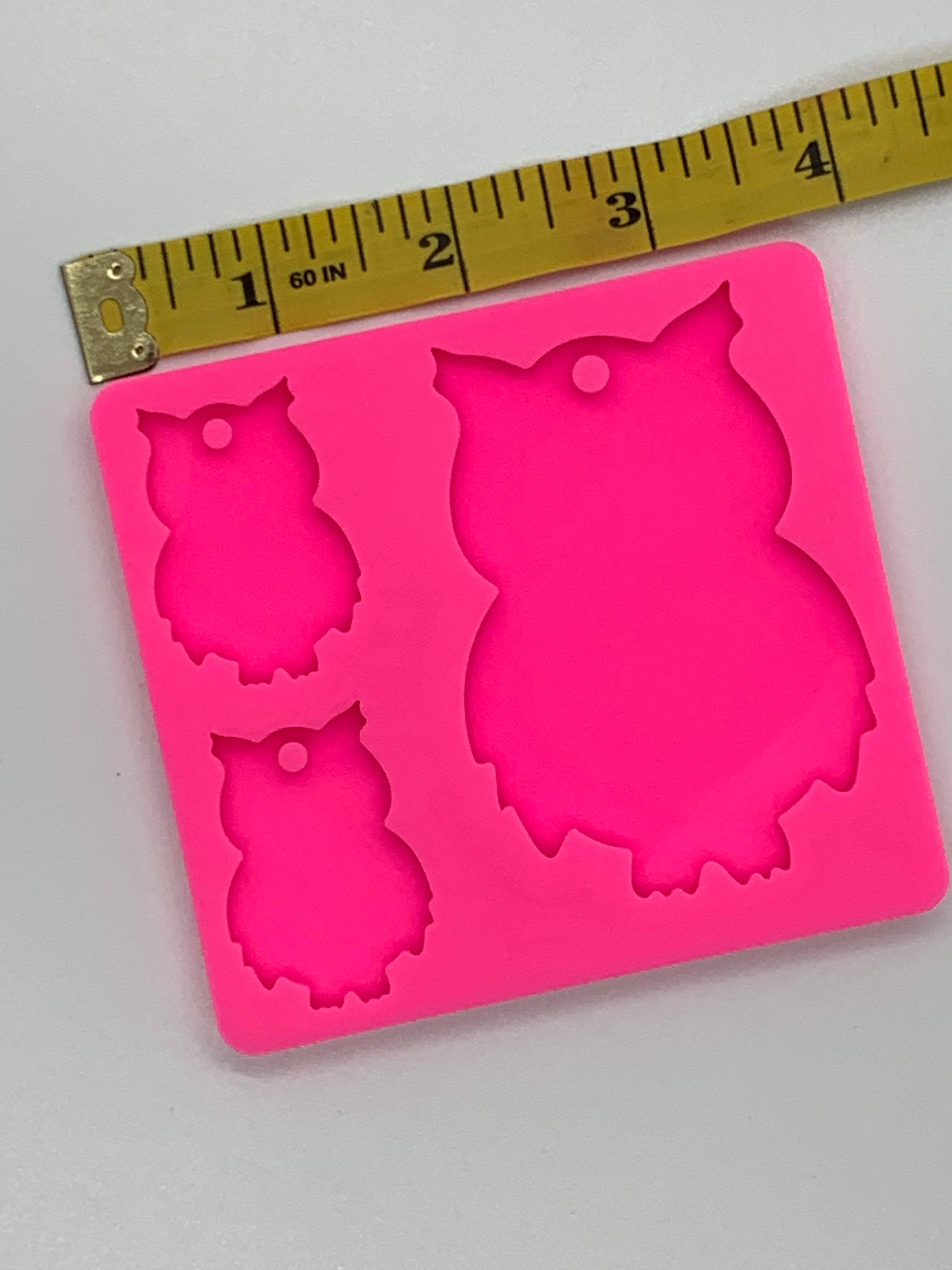 Owl Family Shiny Silicone Mold for Epoxy Resin Crafts