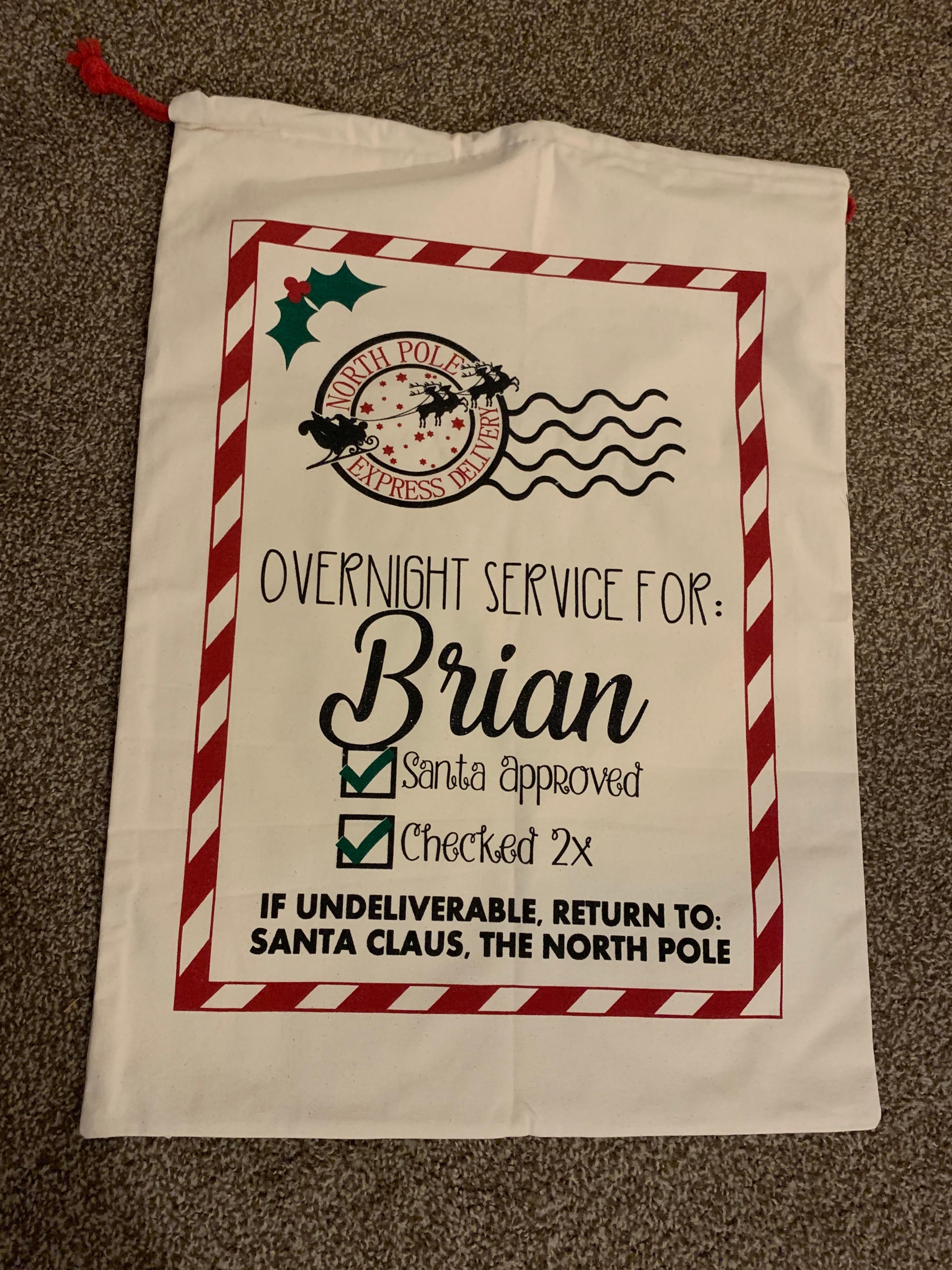 Personalized Santa Sack