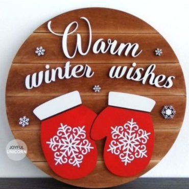 3/4/23 - Warm Winter Wishes Door Hanger- Paint Party - Book a Party