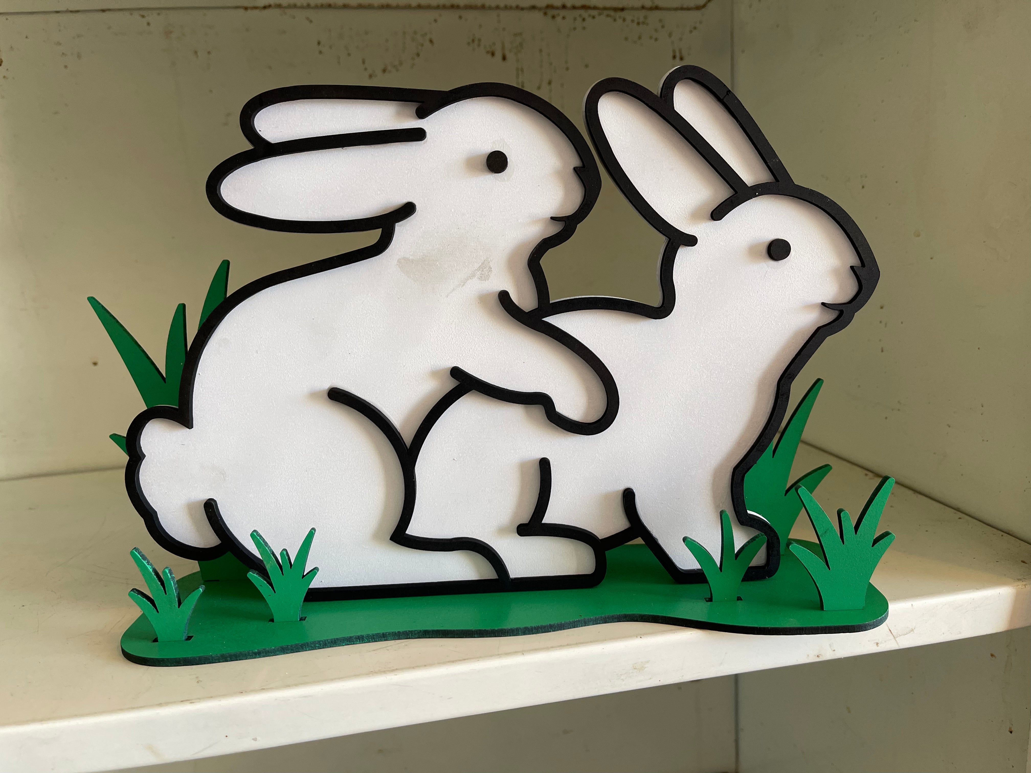 Naughty Bunny Spring Decor