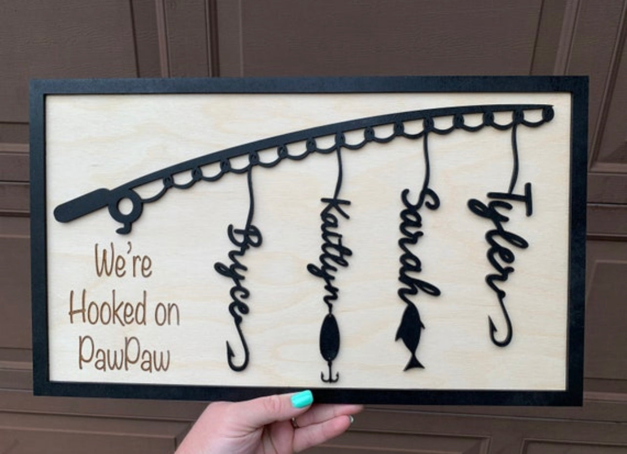 Father’s Day Personalized Fishing Sign