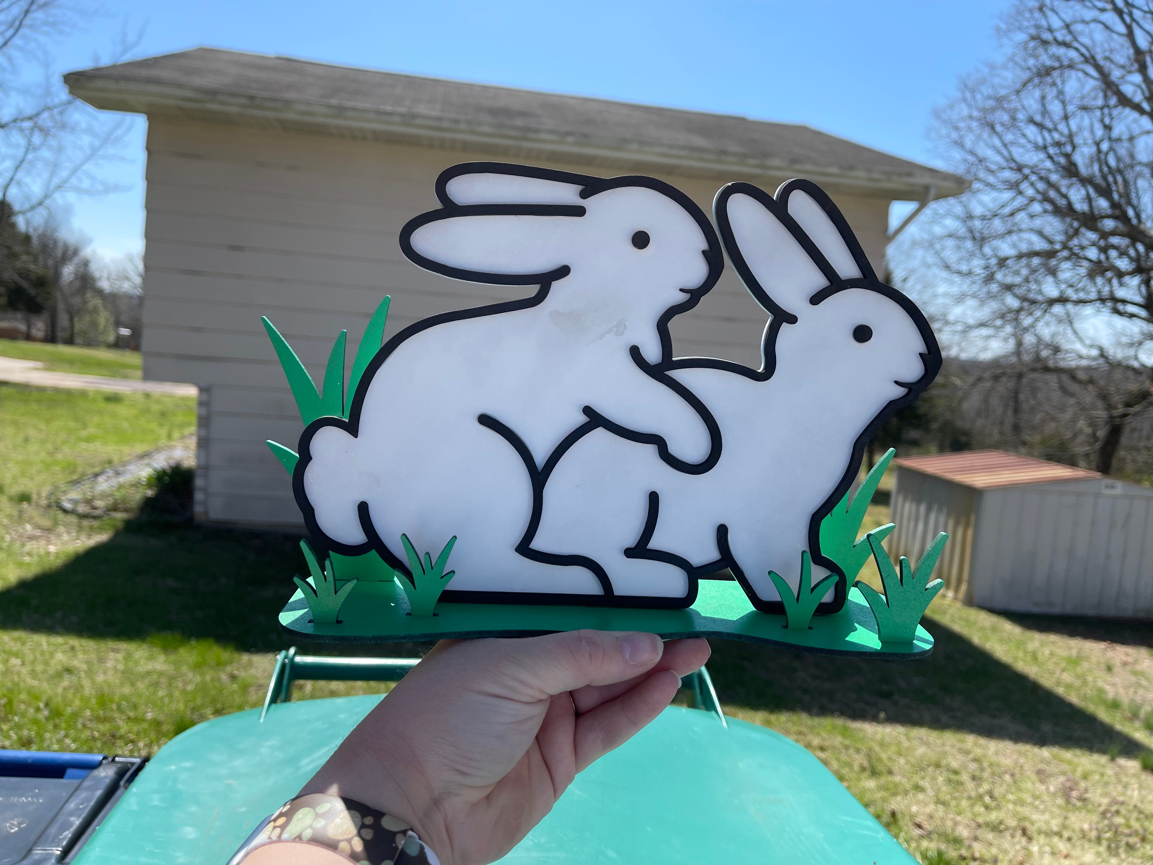 Naughty Bunny Spring Decor