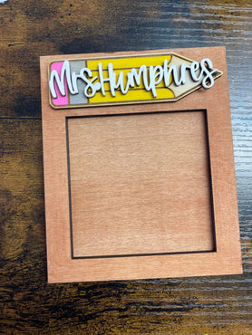 Personalized Teacher Note Holder
