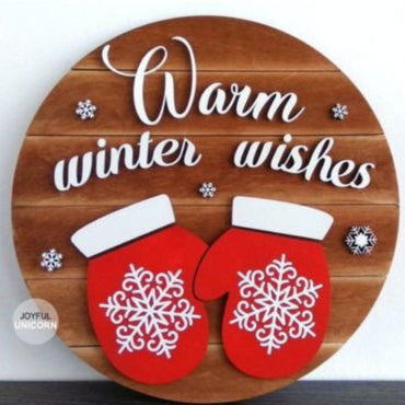 Warm Winter Wishes Door Hanger- Paint Party - Book a Party