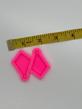 Small Diamond Earrings Shiny Silicone Mold