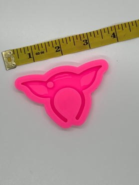 Yoda Headband Shiny Silicone Mold for Epoxy Resin Crafts