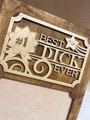 Best D ever Award Frame