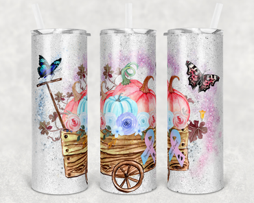 Infant Loss Pumpkin Wagon 20 oz Skinny Sublimation Tumbler