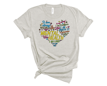 Mental Health Awareness Fundraiser Shirts - Mental Health Heart