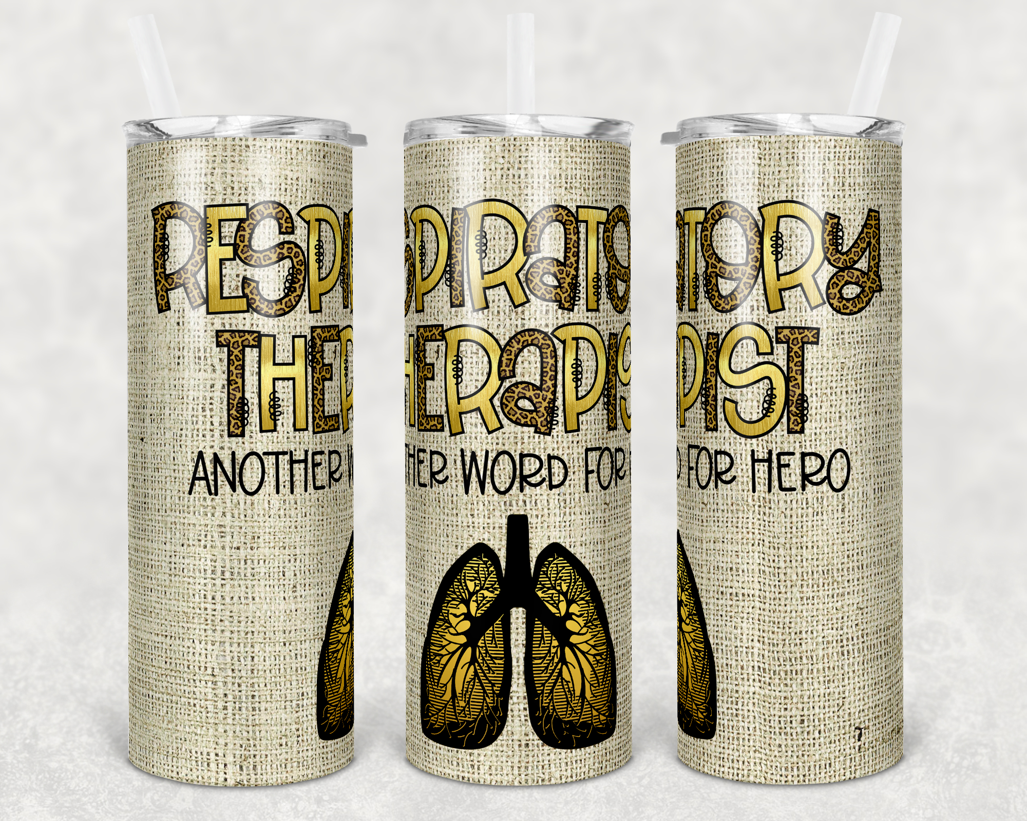 Respiratory Therapist Another Word for Hero 20 oz Skinny Sublimation Tumbler