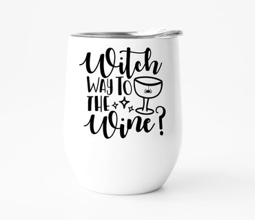 Witch Way to the Wine Wine Tumbler