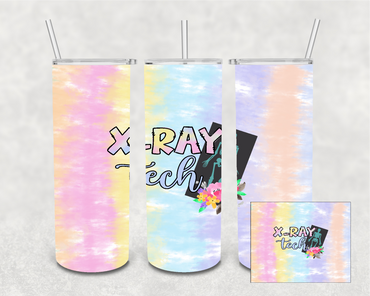 Tie Dye X-Ray Tech 20 oz Skinny Sublimation Tumbler